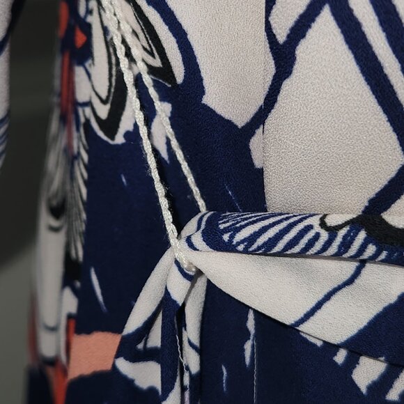 Express Women’s Sheer Floral Roll-Up Sleeve Dress – Size XS – NWOT 🌸✨ - Picture 11 of 16